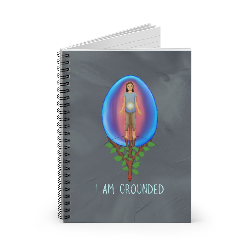 "I AM GROUNDED" Spiral Notebook (Ruled Line)