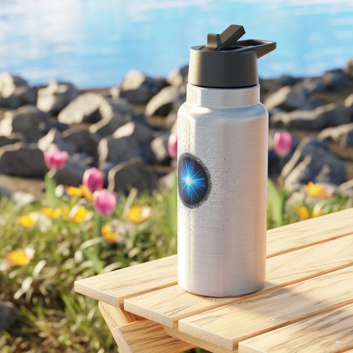 Water Bottle with Straw (32 oz)