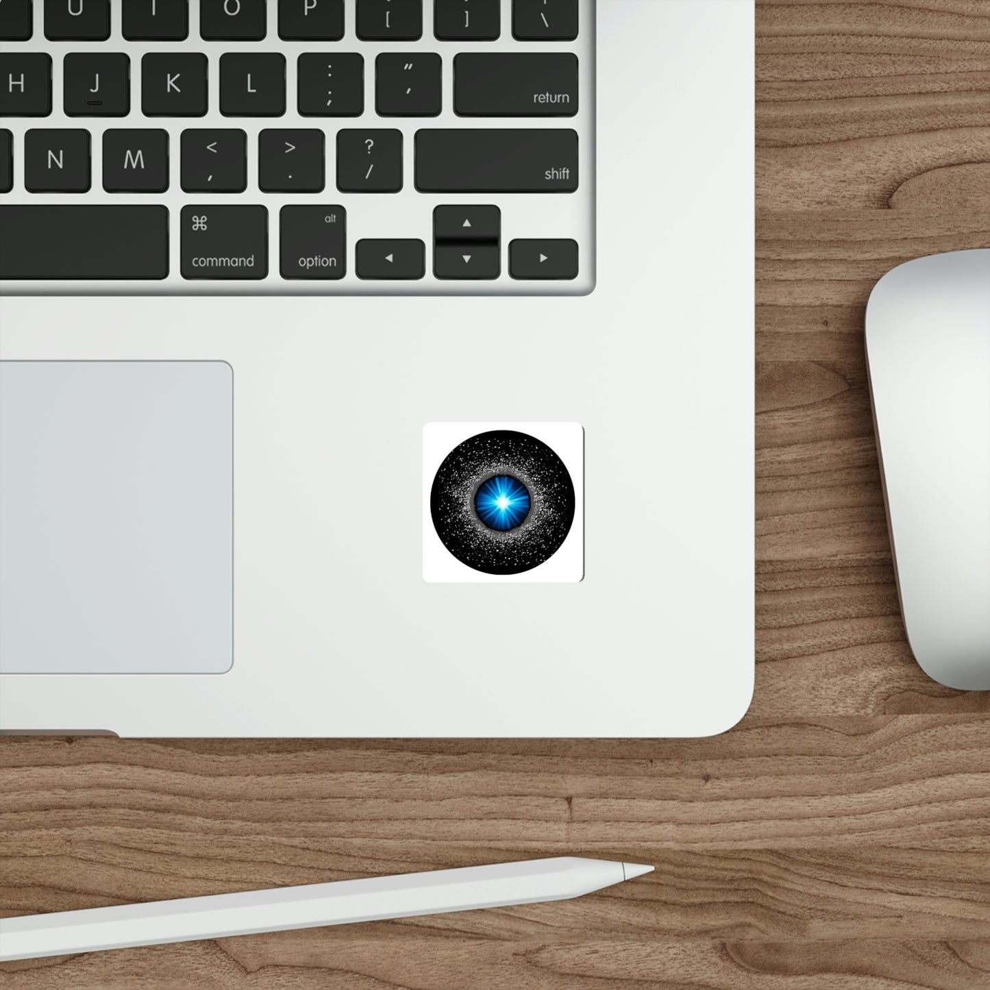 "Blue Burst" Round Sticker