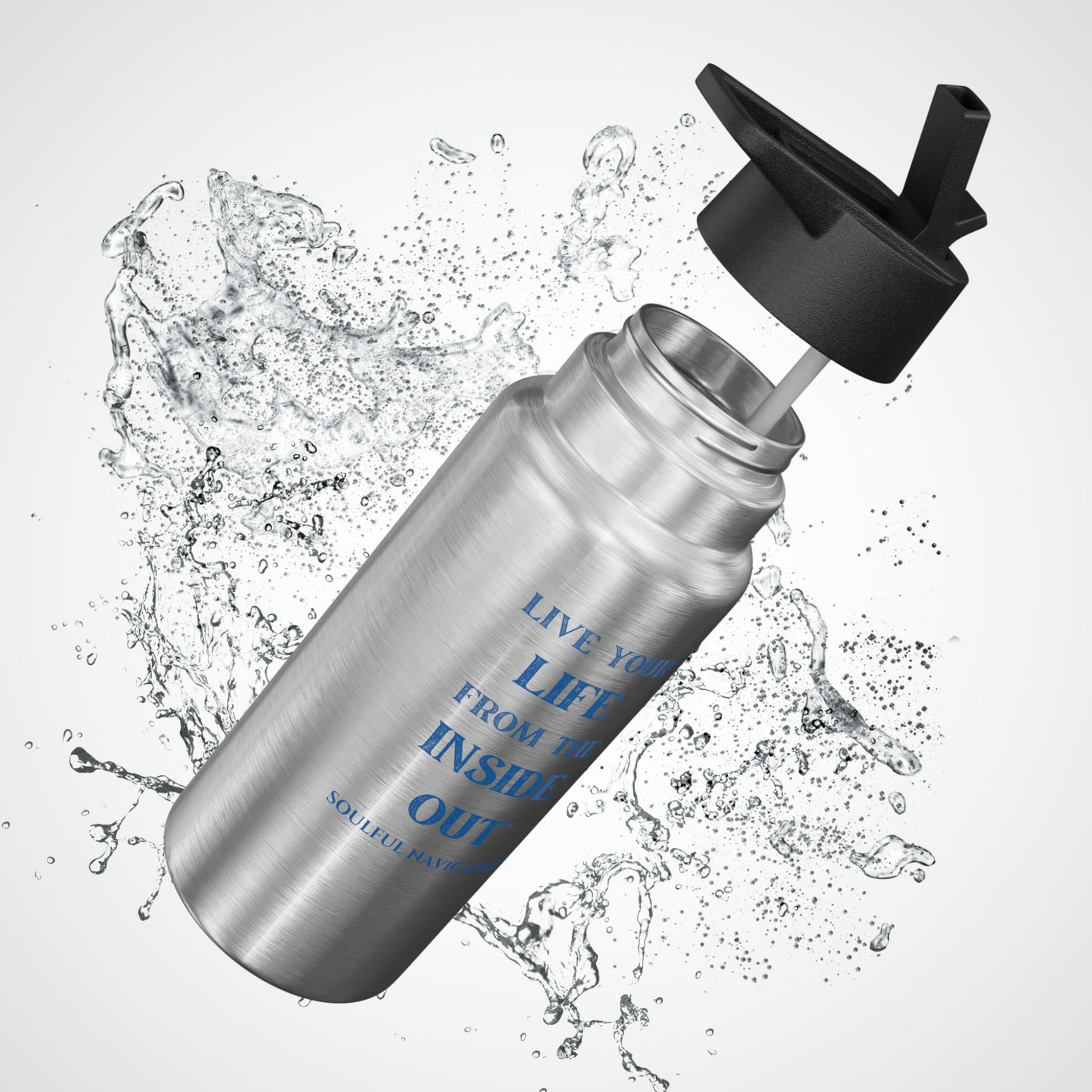 Water Bottle with Straw (32 oz)