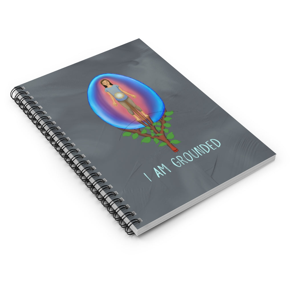 "I AM GROUNDED" Spiral Notebook (Ruled Line)