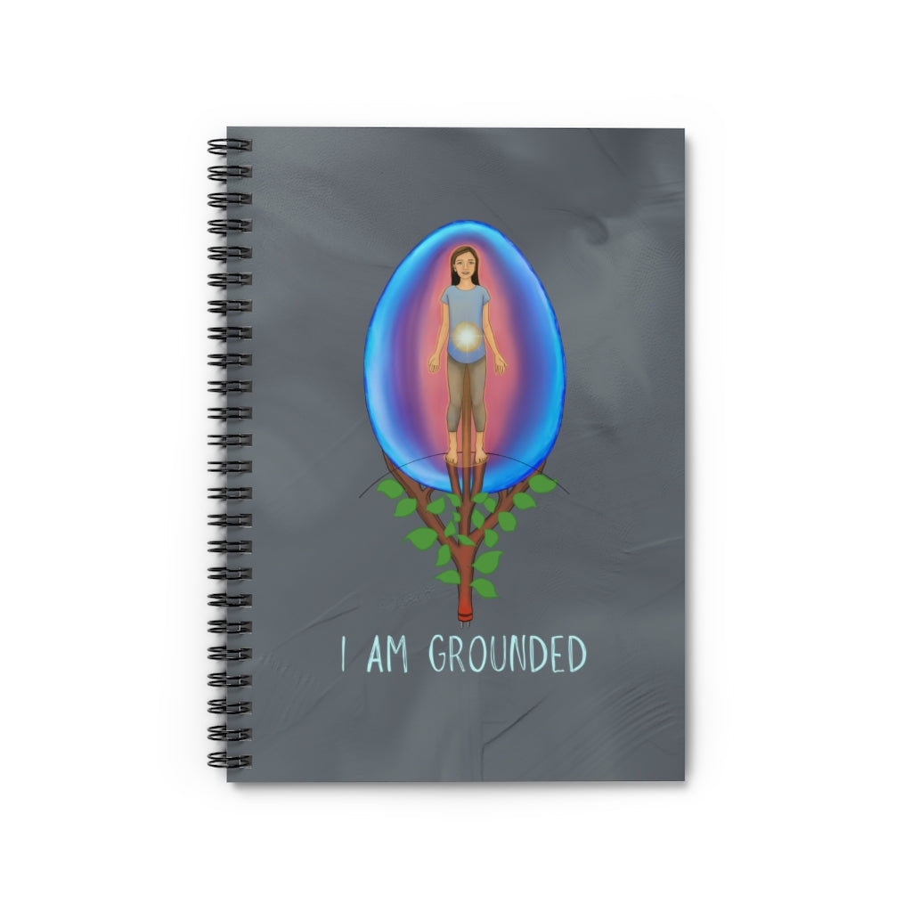 "I AM GROUNDED" Spiral Notebook (Ruled Line)