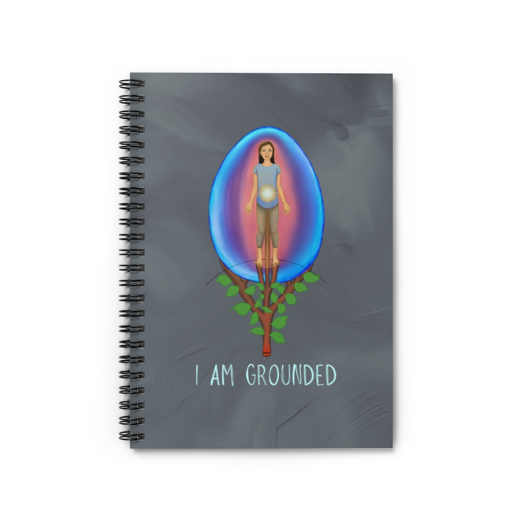 "I AM GROUNDED" Spiral Notebook (Ruled Line)