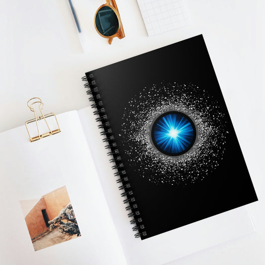 "BLUE BURST" Spiral Notebook (Ruled Line)